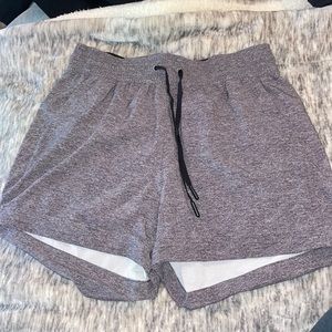 Lululemon gray drawstring shorts